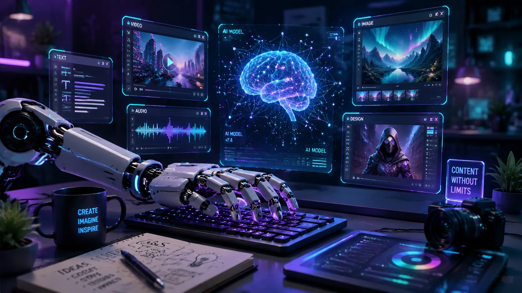 AI-контент для бизнеса: как создавать тексты, визуалы и видео с помощью ИИ
