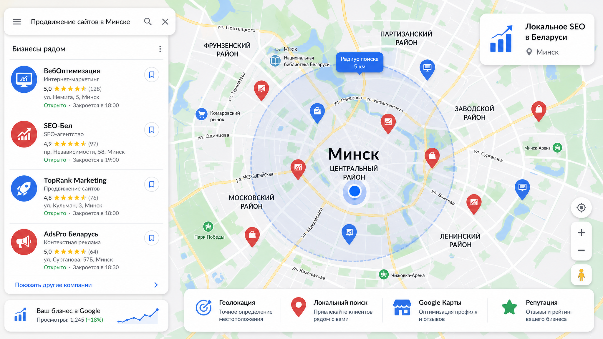Локальное SEO в Беларуси 2026: как попасть в ТОП Google Maps